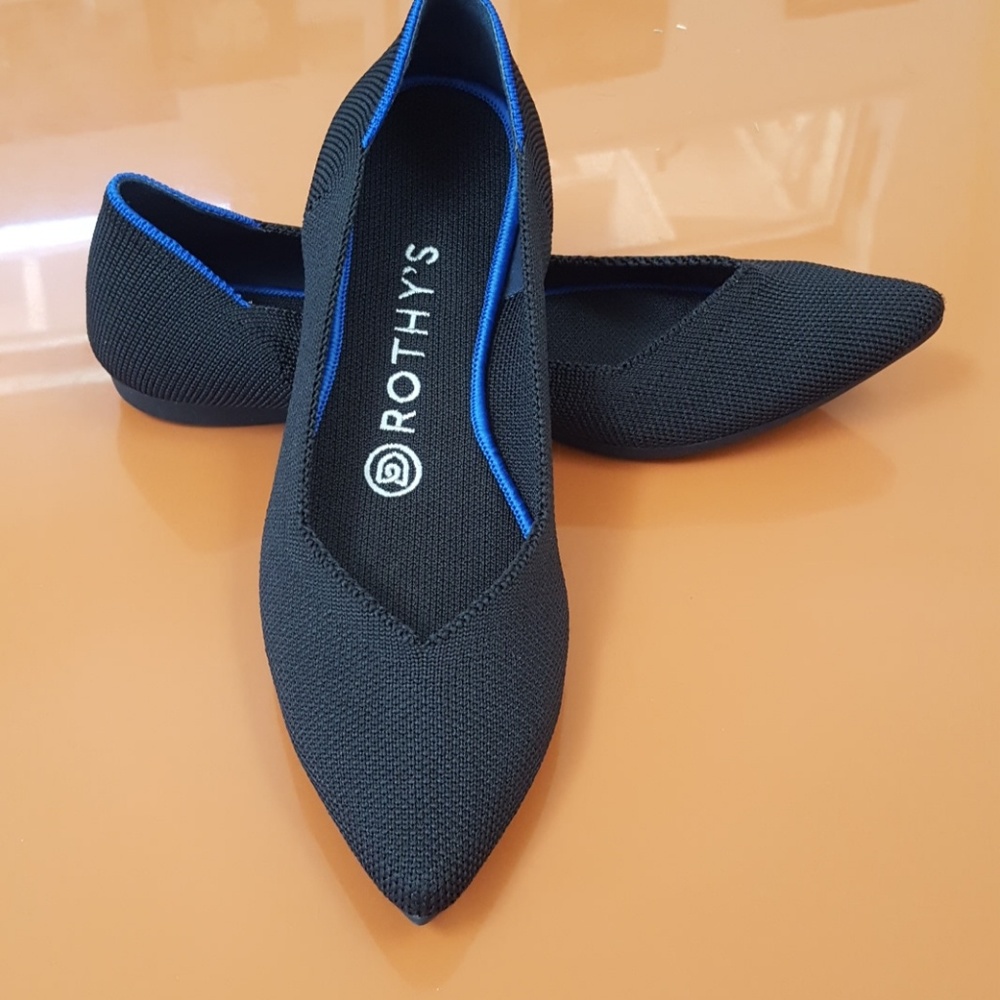 Rothy's 'The Point' Black Flats
